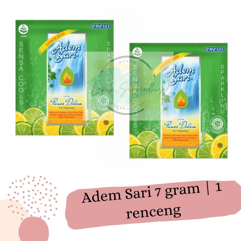 

Enesis Adem Sari 7 gram | 1 renenceng