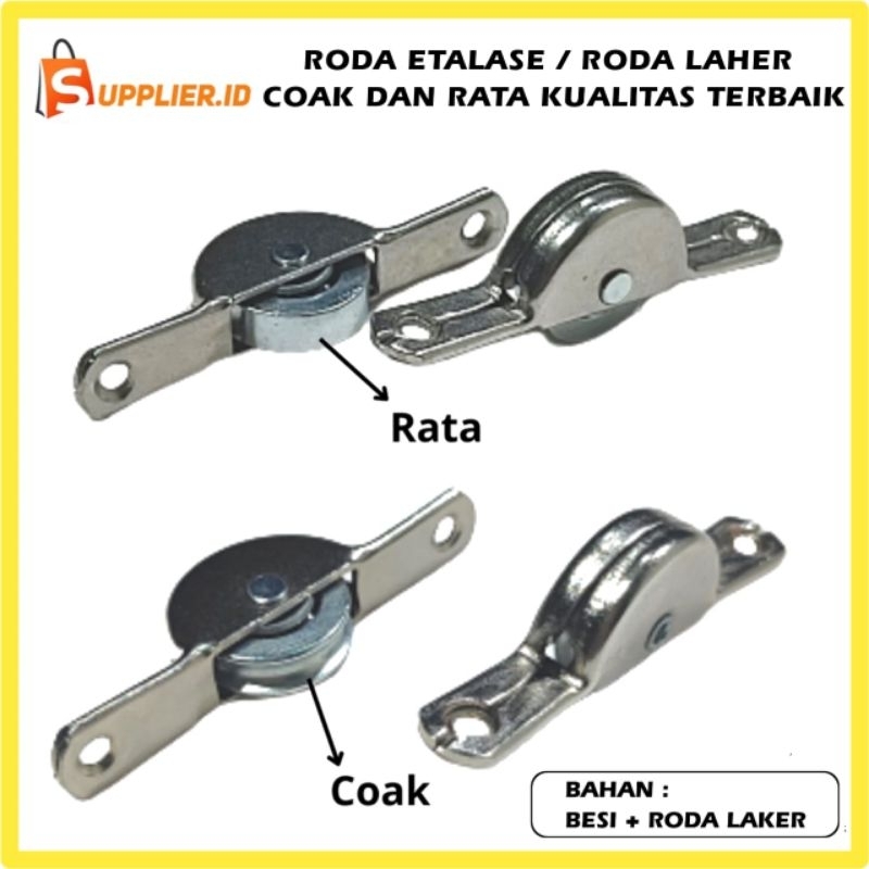 Roda Ulih Kecil Size 3/4 Inch,1 Inch / Roda Etalase / Roda Laher Coak dan Rata