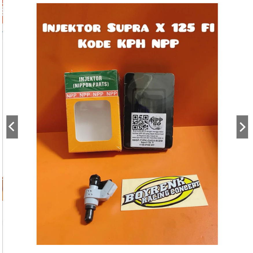 INJEKTOR  SUPRA X 125 FI KODE KPH   KODE KPH NPP  -  BOYRENK RACING OLSHOP