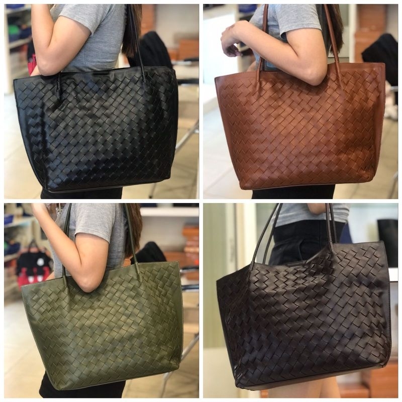 TAS  TOTE BAG VENETA MINICUBE WOVEN 1841