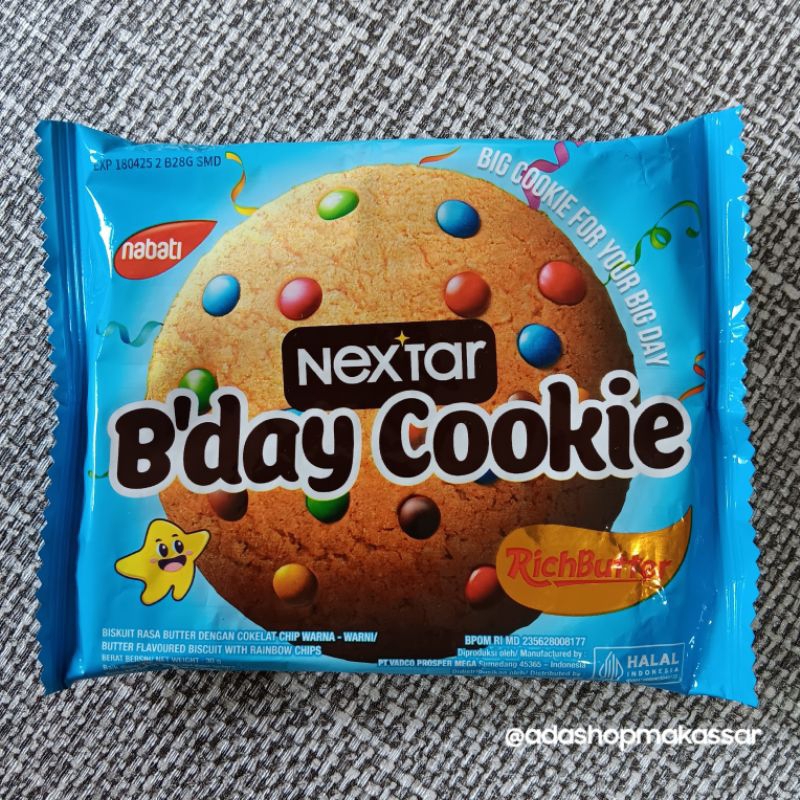 

Nextar Bday Cookie / Chocolate Pie / Krisbite / Nabati Grande (3 pcs)