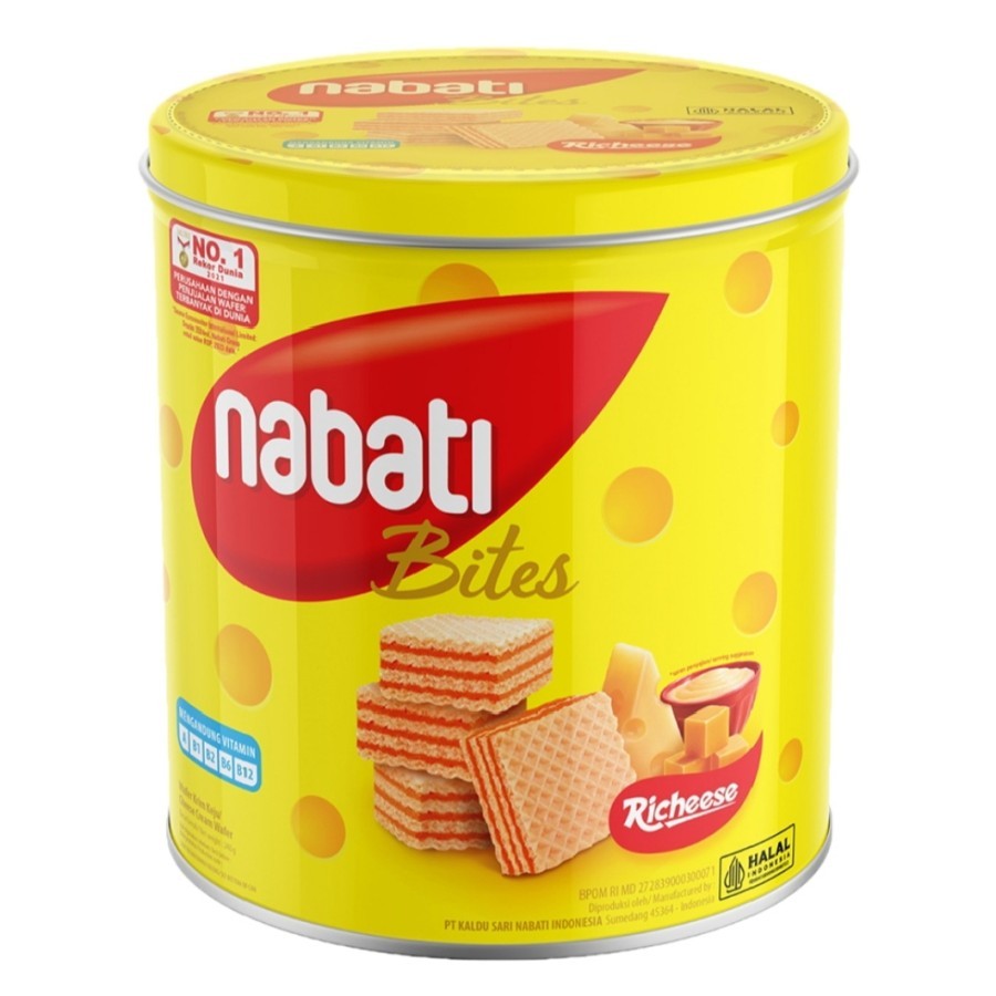 

Nabati Bites Richeese Wafer Keju Kaleng 240 g