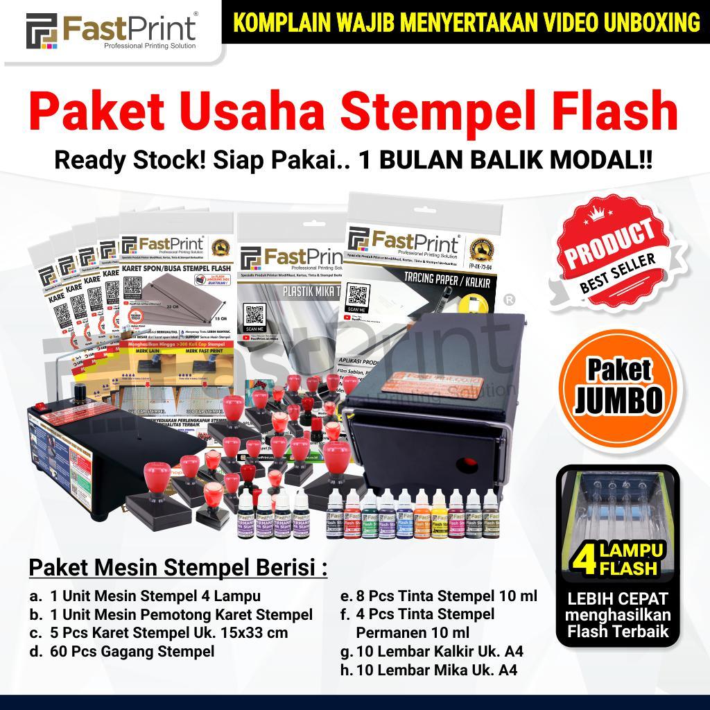 

Paket Jumbo Mesin Stempel Warna 4 Lampu Premium Lengkap