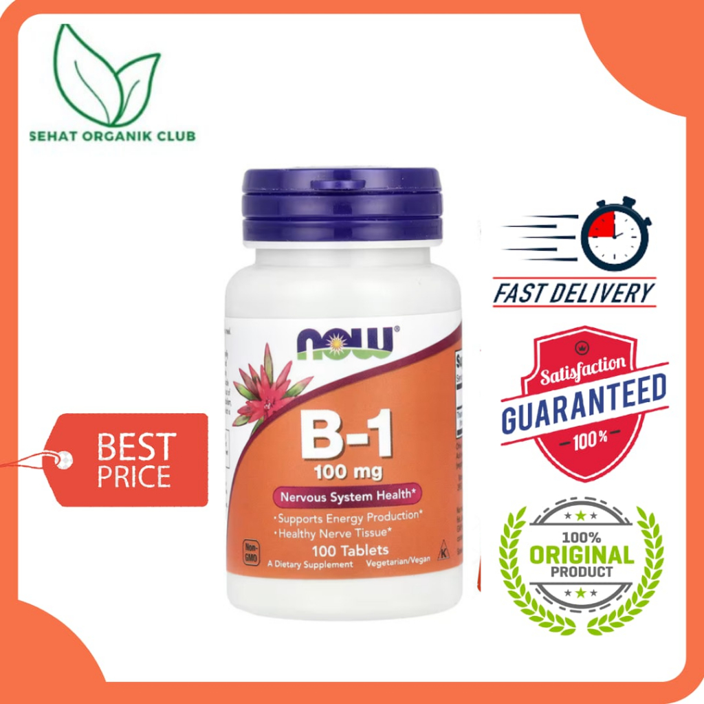 Now Foods B-1 B1 B 1 100 mg 100 Tablets