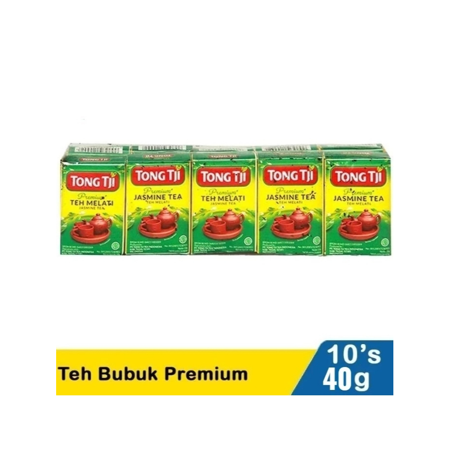 

Tong Tji Premium Jasmine Tea 1 Pak [10pcs] Free Gelas