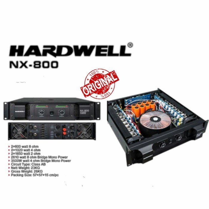 POWER AUDIO HARDWELL NX 800 ORIGINAL POWER
