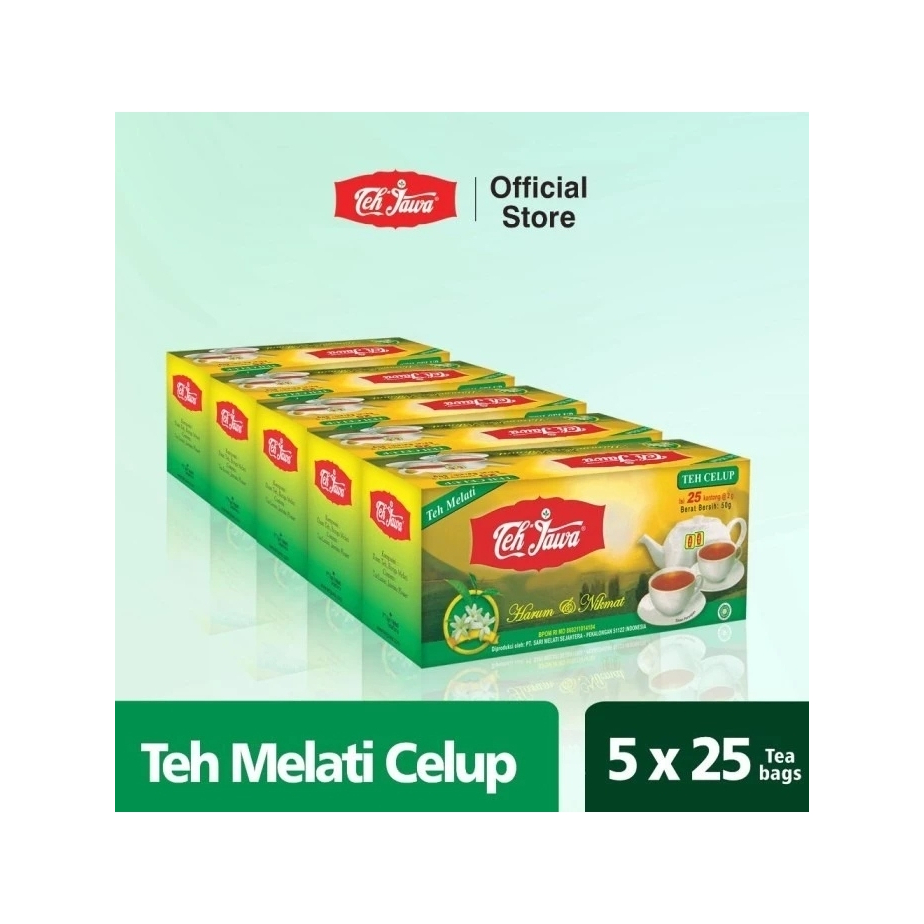 

[1 PAK] Teh Jawa Jasmine Tea 5 box X 25's - Teh Celup