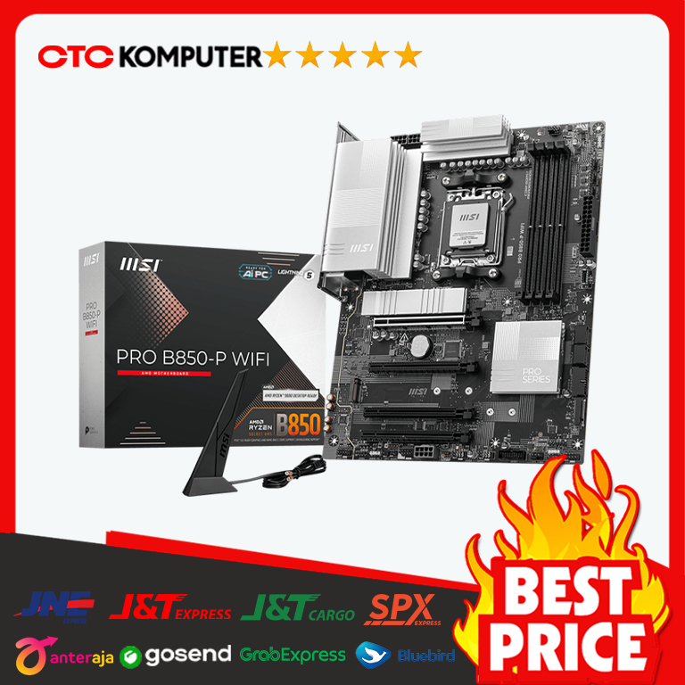 MSI PRO B850-P WIFI | Motherboard AMD B850 AM5 DDR5 ATX