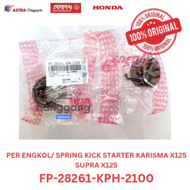 Per Engkol Selah Spring Kick Starter Motor Karisma X125 Supra X125 Ori Federal KPH
