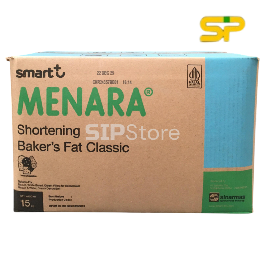 

MENARA shortening Baker's Fat Classic @15kg / Mentega Putih 15kg