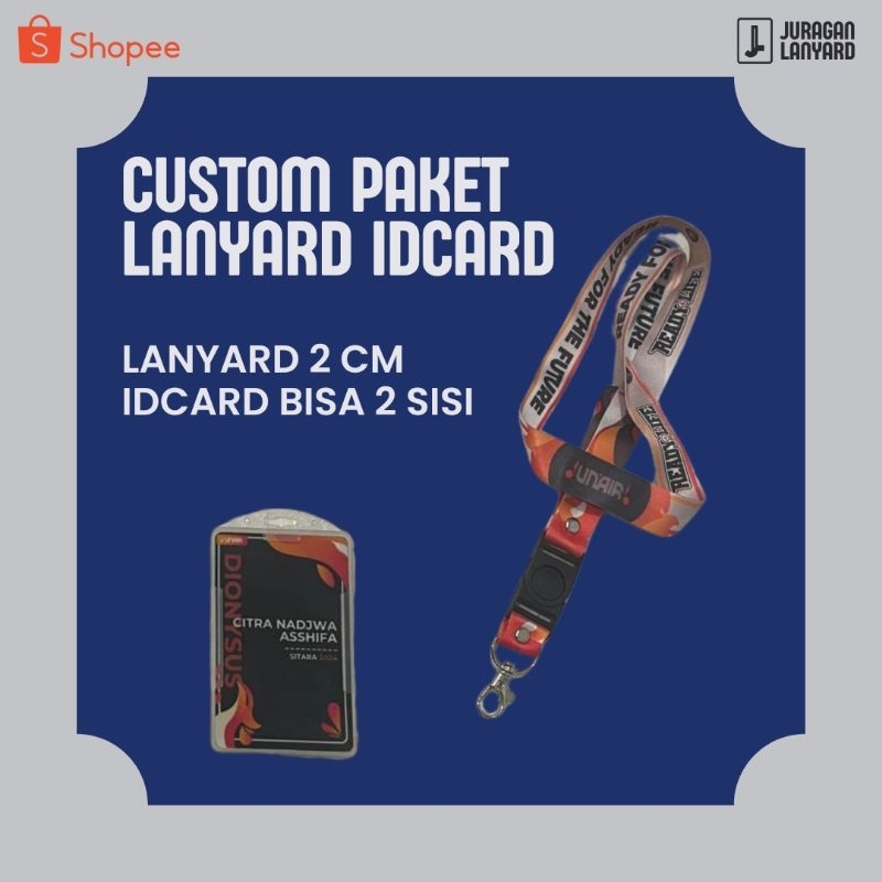 

LANYARD IDCARD CUSTOM TALI TISSUE FULL PRINTING SUBLIME