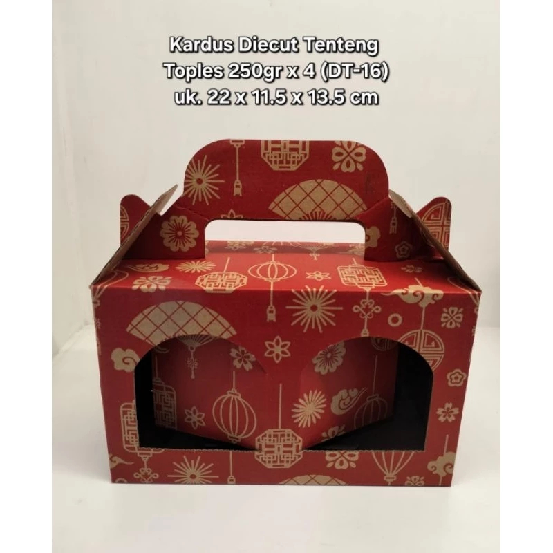 

5pcs Kardus DieCut Tenteng Toples 800ml x 2 (DT-16) CNY IMLEK