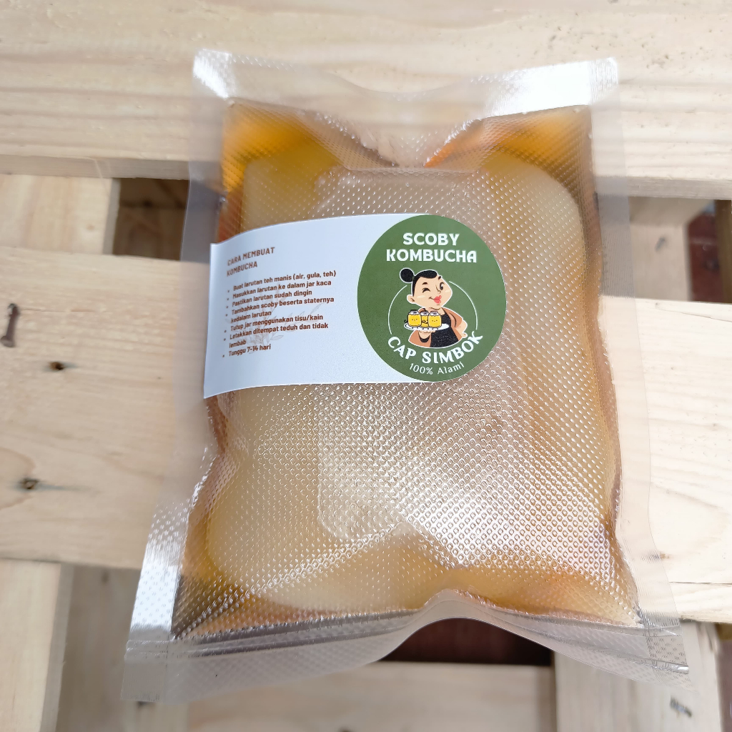 

Scoby untuk fermentasi teh kombucha dan Starter usia tua 250 ml (bibit kombucha, starter kombucha)