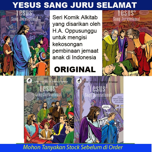 YESUS SANG JURU SELAMAT - KOMIK ALKITAB - Buku Anak Kristen Original