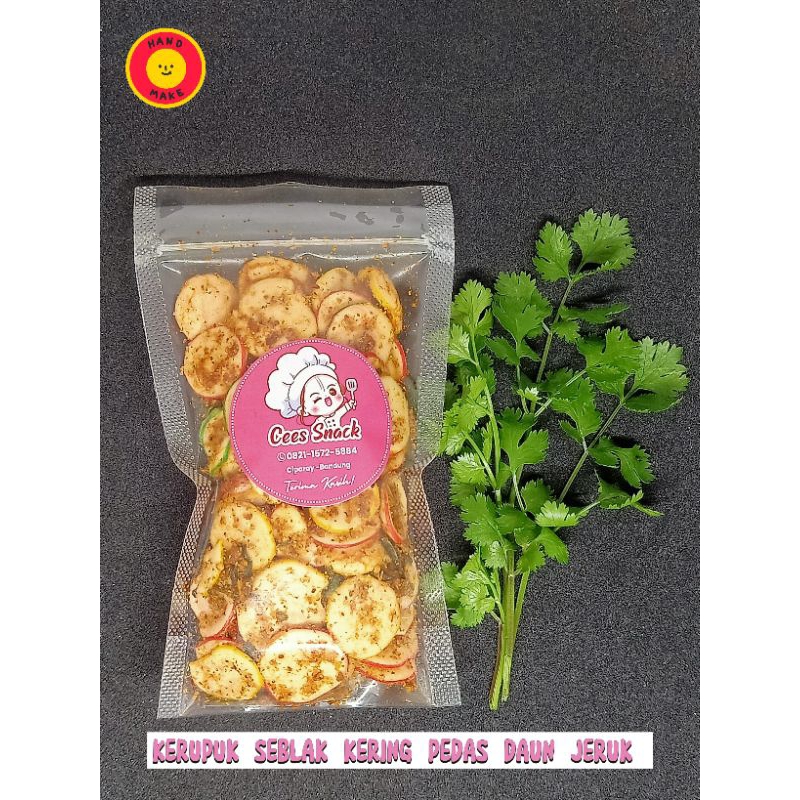 

KERUPUK SEBLAK KERING PEDAS DAUN JERUK 70GR