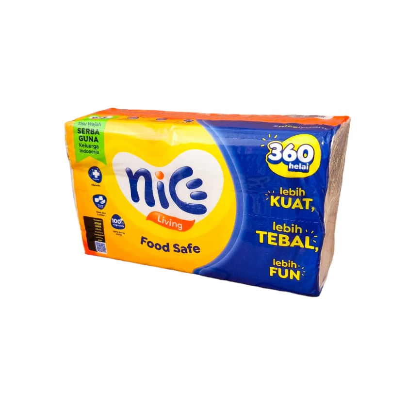 Tisu Nice 180 Kemasan Baru 360 helai Bakul Nice