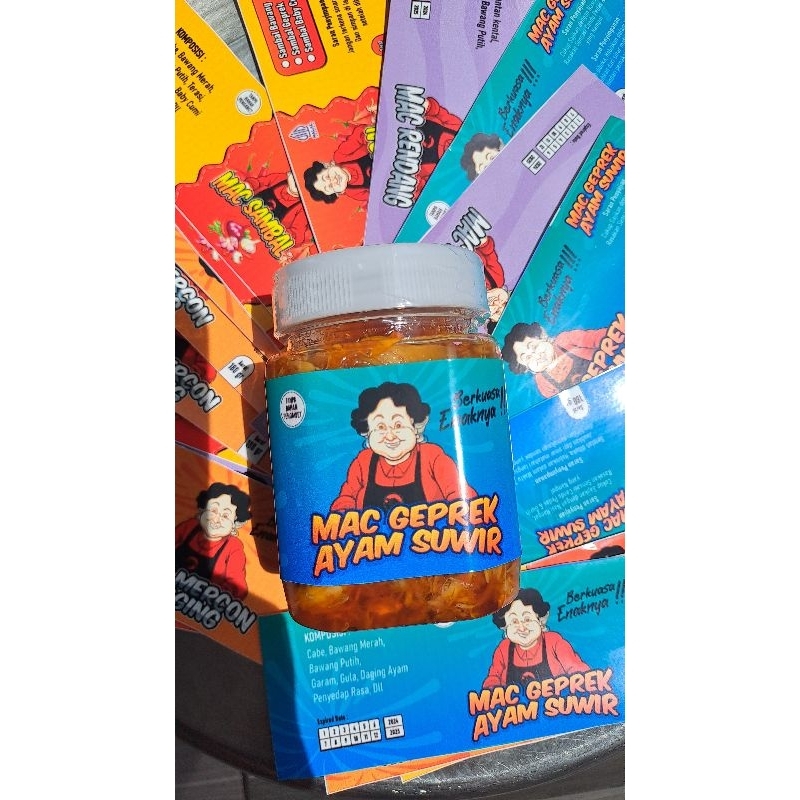 

Sambal | Ayam suwir geprekMacsambal /180gr |Berkuasa enaknya|Sambal gurih |Sambal bestseller