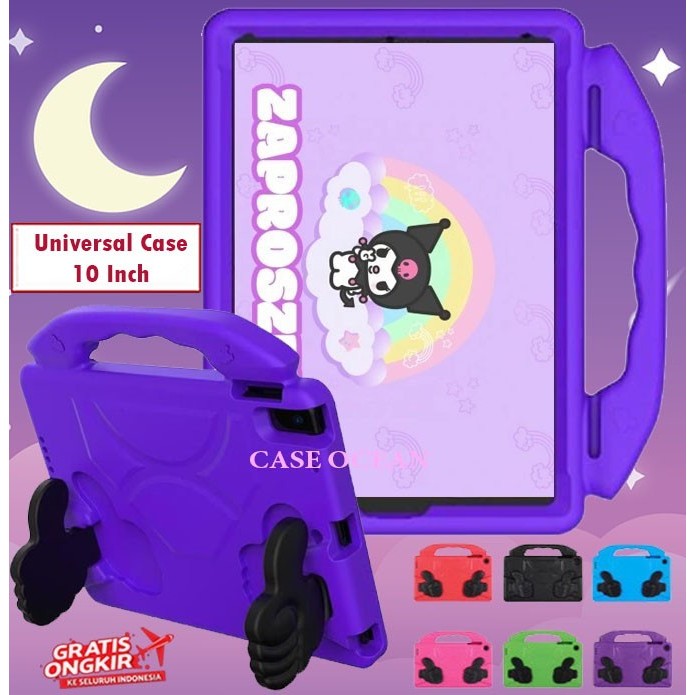 Olike Edu Tab EduTab E3 10 Inch Soft Case Anak Kids Cewek Cowok Casing Cover Jempol Standing Jinjing