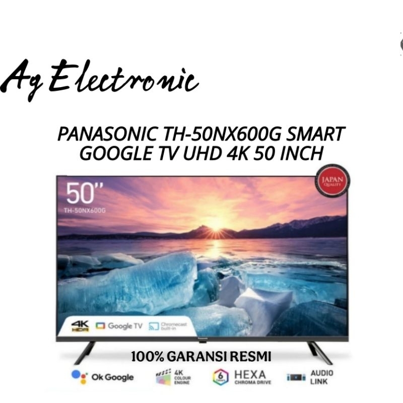 PANASONIC TH -50NX600G Google tv android uhd 4k 50 inch