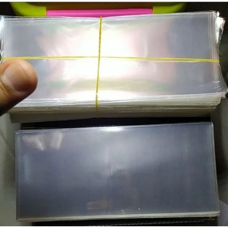 plastik opp uang kuno ukuran 8x20 cm