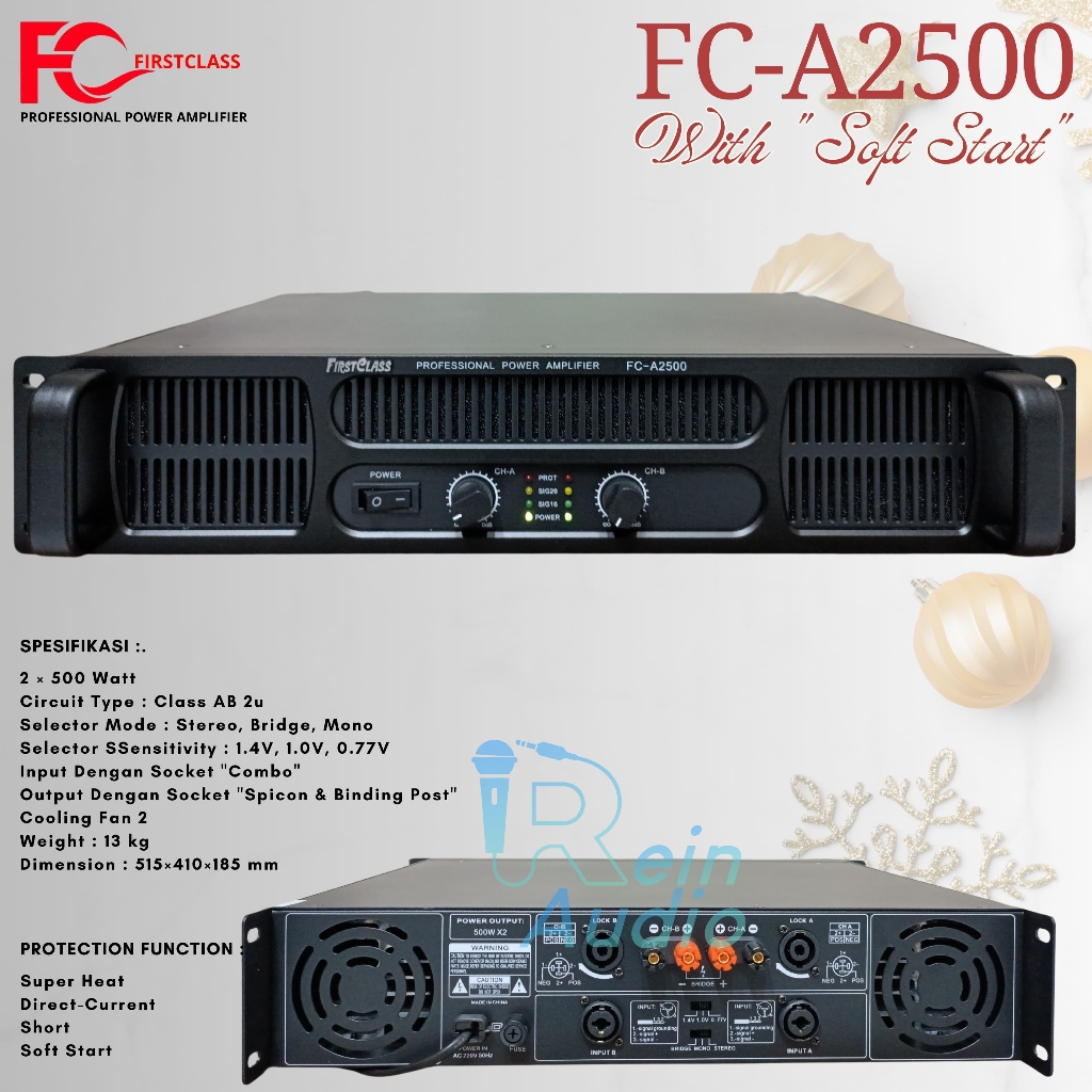 Power Amplifier Firstclass FC A2500 / FC-A-2500 / FCA 2500