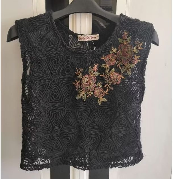 blus import brokat bunga bordir baju atasan wanita