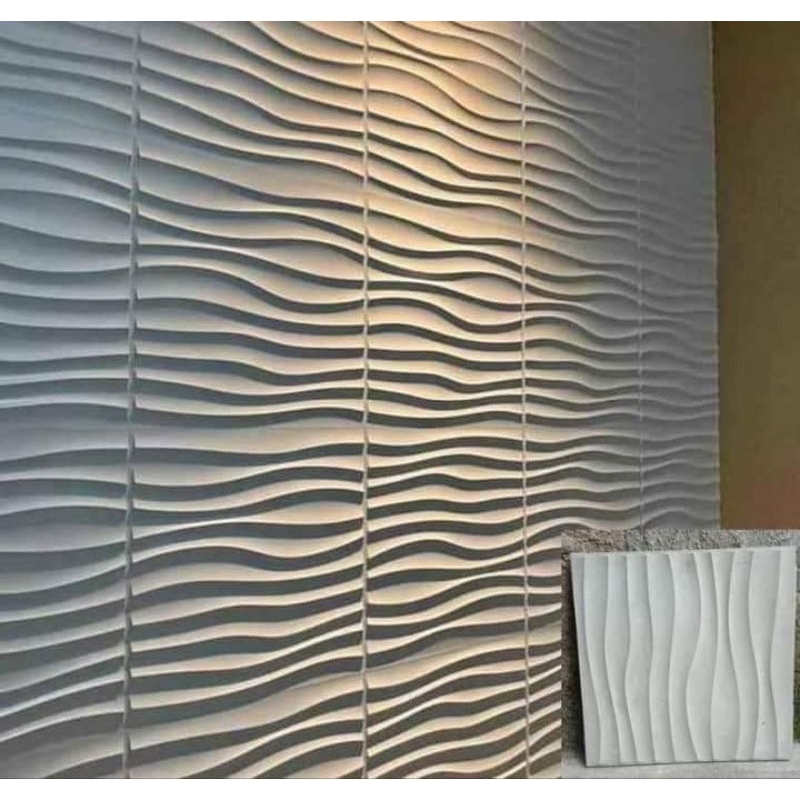 wallfanell beton dinding ornamen 3D