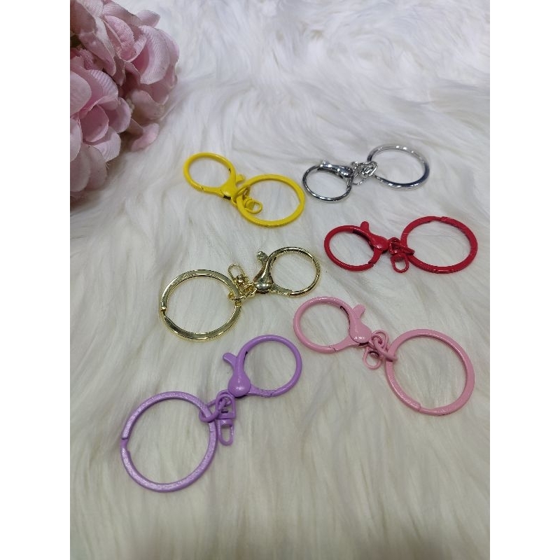 1 PCS Keychain Ring + Lobster Clasp (Ring Gantungan Kunci + Kokot Udang)