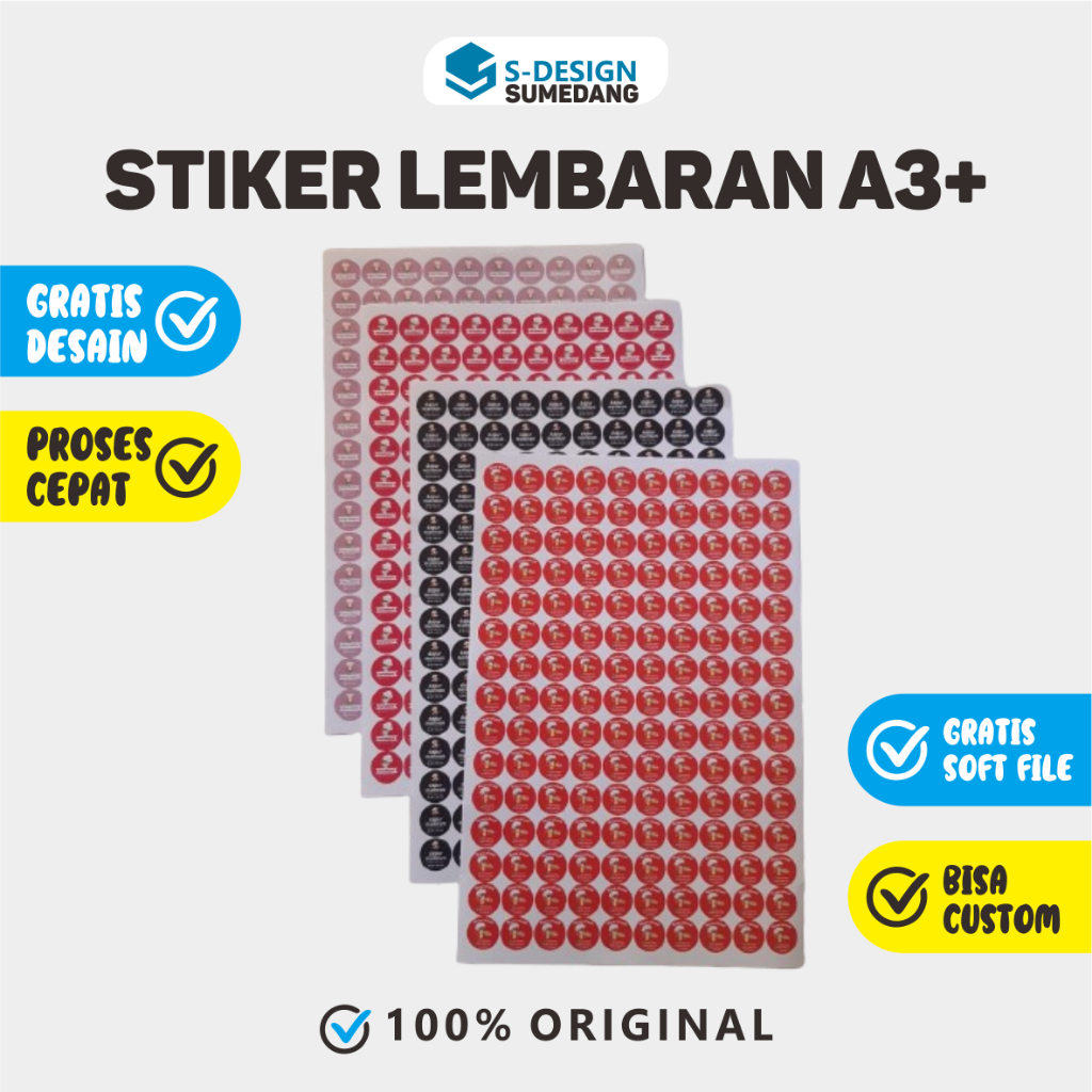

STIKER / STICKER / LABEL / LEMBARAN / STIKER LEMBARAN / CETAK STIKER / CUTTING STIKER