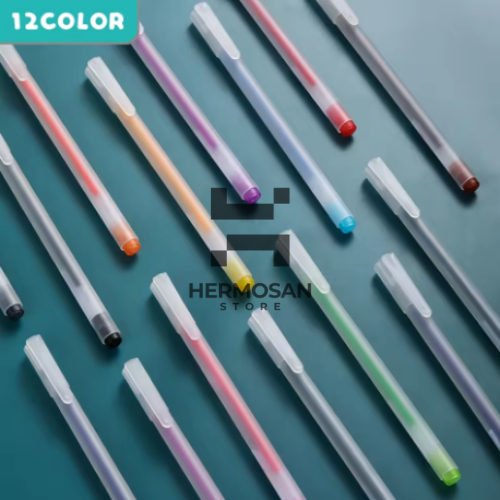 

Pulpen Bolpoin Pena Gel Pen 12 Warna Cerah Alat Tulis Gambar Mewarnai Lukisan Perlengkapan Anak Sekolah