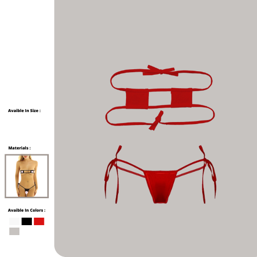 Set Bikini Bra Dan G String Wanita Seksi Tangga 006