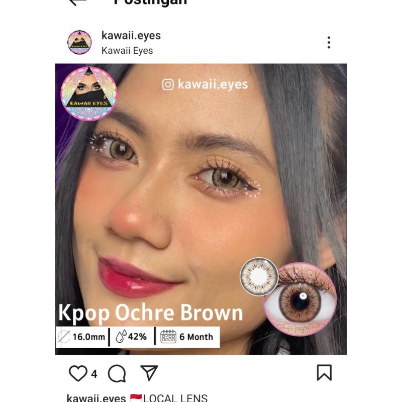 Softlens Kpop Ochre Grey/Brown