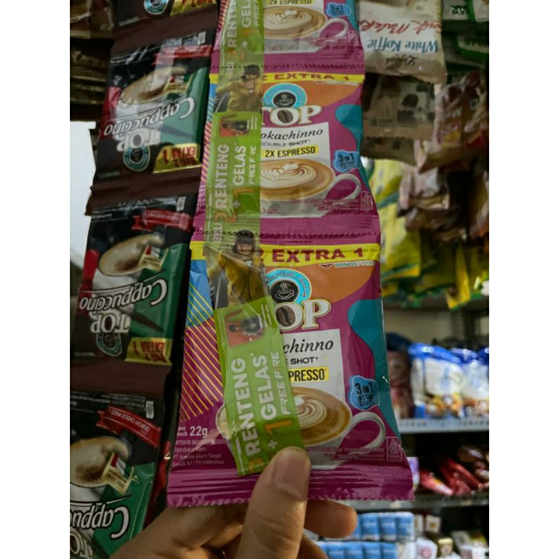 

TOP coffee Moccachino exspresso 1 renceng @15 saset