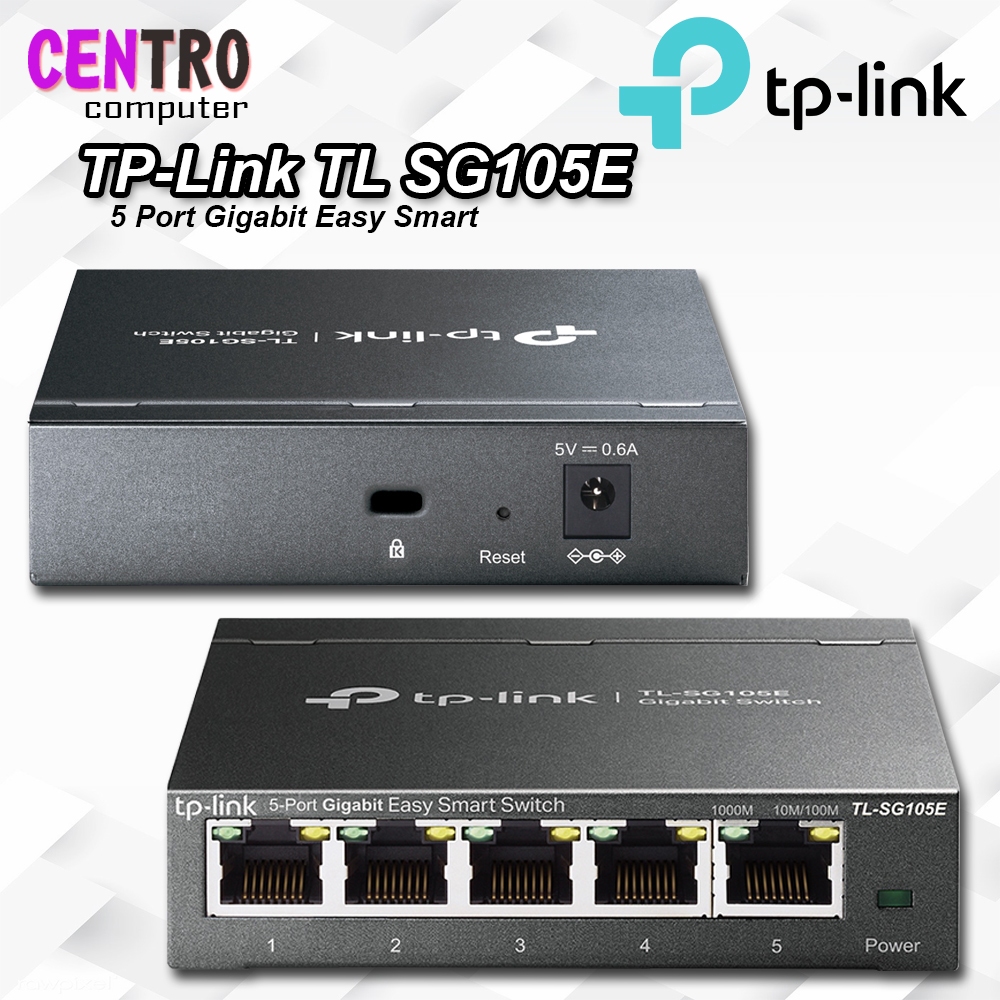 TPLink TL SG105E 5 Port Gigabit Easy Smart Switch Hub TP-Link TL-SG105E