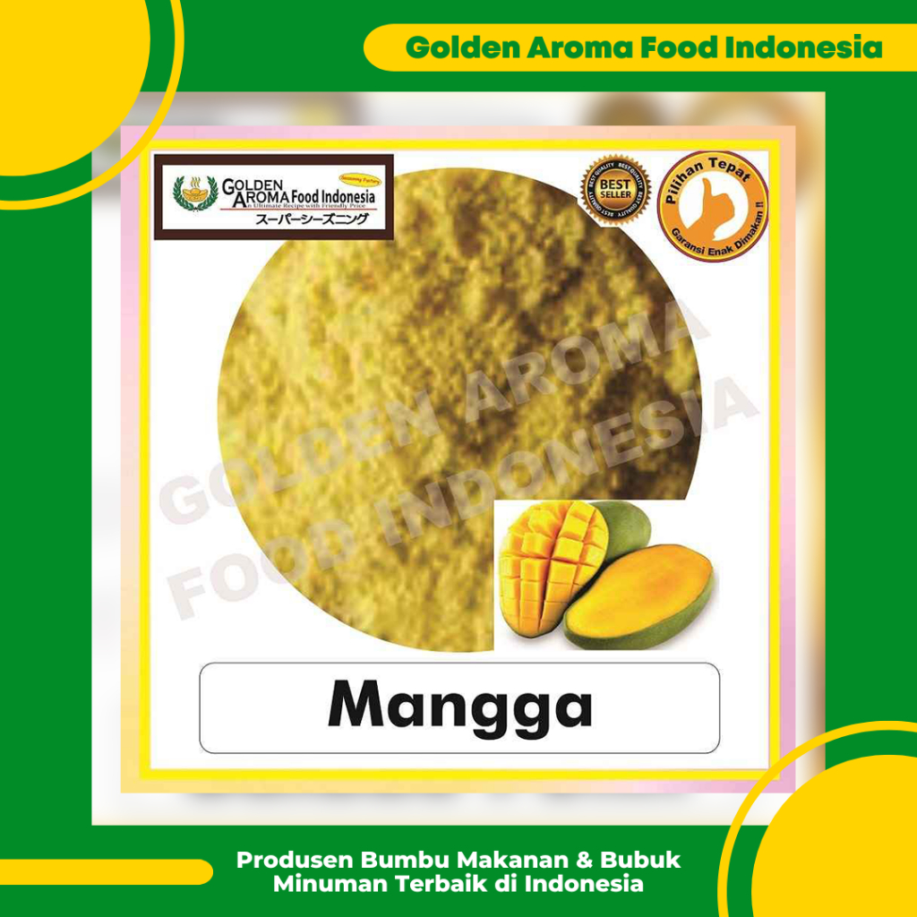 

Bumbu Tabur Rasa Buah Mangga, Jual Bubuk Tabur Mangga Murah Enak, Mango Fruit Seasoning Powder GAFI