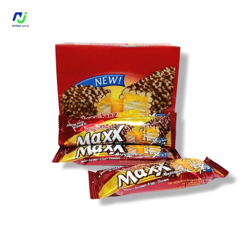 

Beng Beng Max Caramel Crispy Cokelat Box Isi 12 Pcs@32g(MAXIMUM BITE)