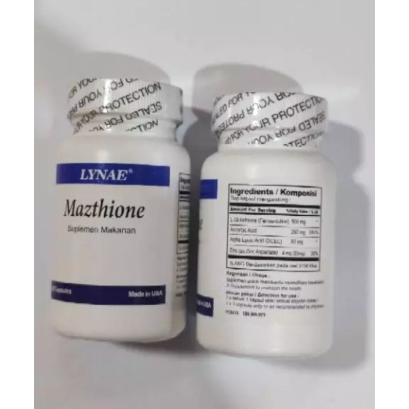 Suplemen pemutih whitening isi 60 kapsul bersegel - BPOM