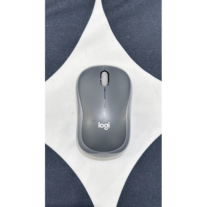 Preloved Logitech M185 Mouse Wireless Compact untuk Windows, Mac, ChromeOS - Abu - Abu