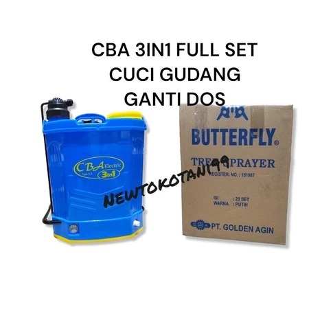 Sprayer CBA 3in1 elektrik dan manual bisa cas bisa pompa biasa alat semprot CBA3in1