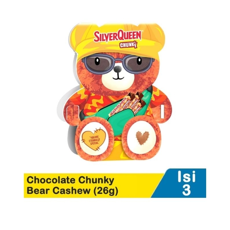 

Silverqueen bear Chunky cokelat 3x30gr