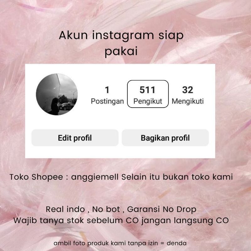 JUAL AKUN IG REAL INDO AKUN 500F