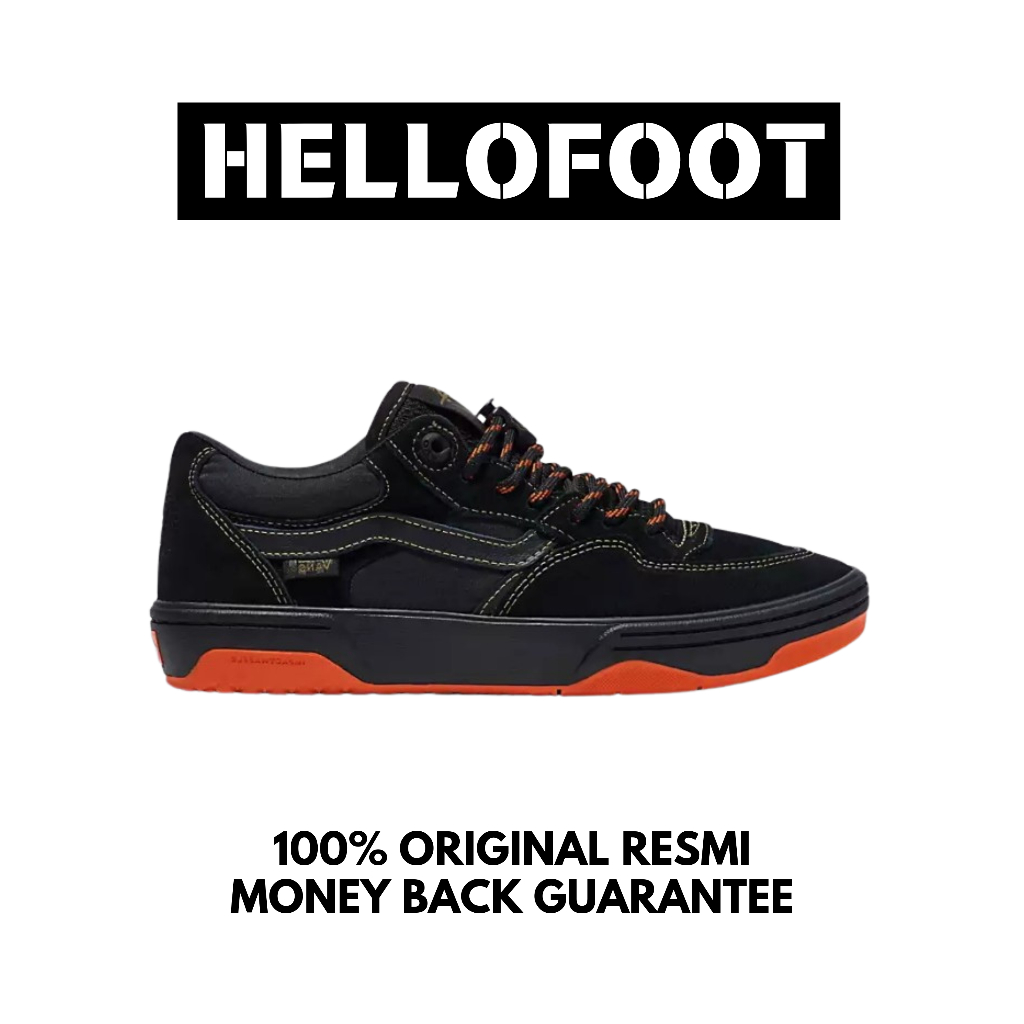 Sepatu Vans Rowan 2 Pro Skate Spitfire Black Orange  [100% Original Resmi]