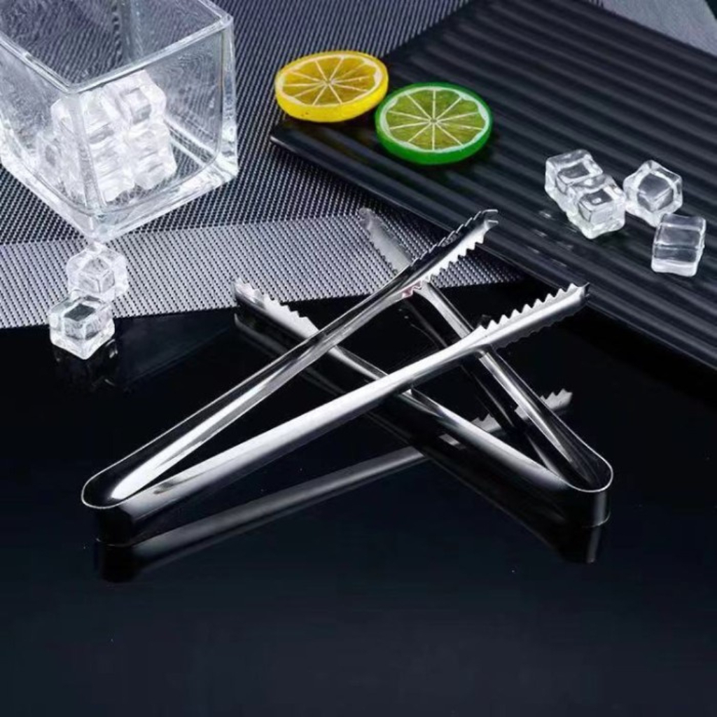 Capit Es Batu Capitan Jepitan Gorengan Kecil Mini Serbaguna Stainless Steel Kue Roti