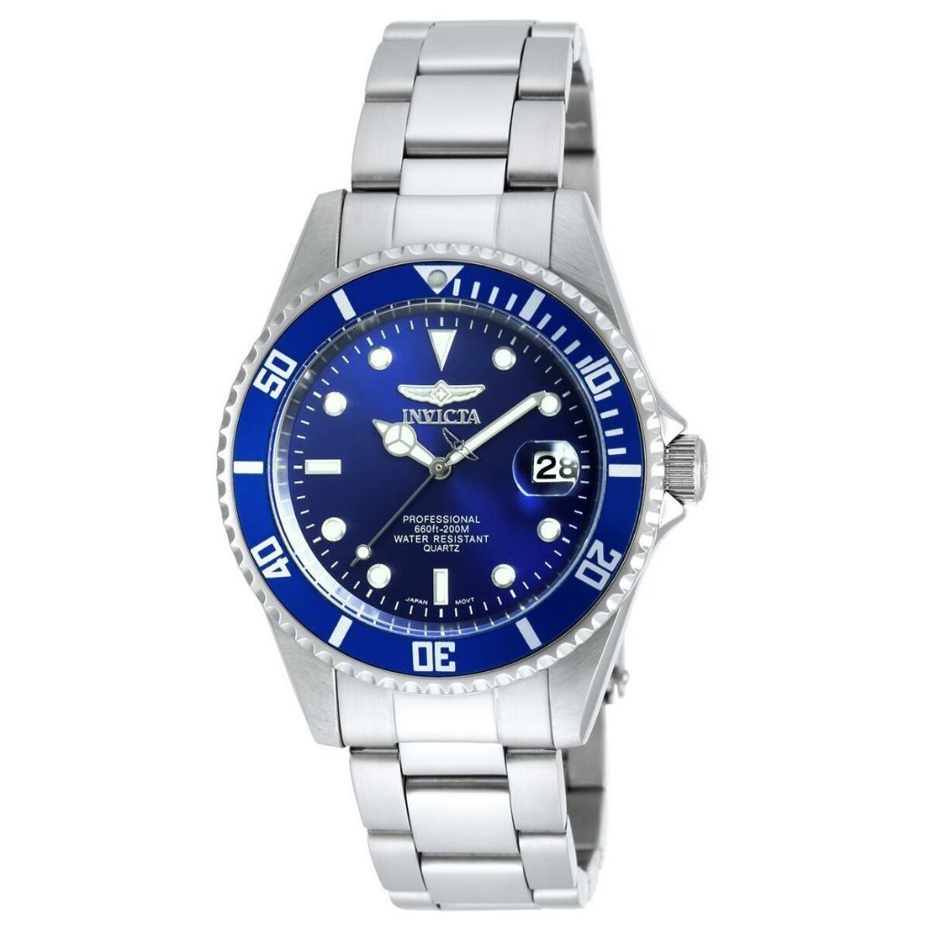 Jam Tangan Pria Invicta 9204OB Pro Diver Quartz 40mm Blue Dial Stainless Steel Strap