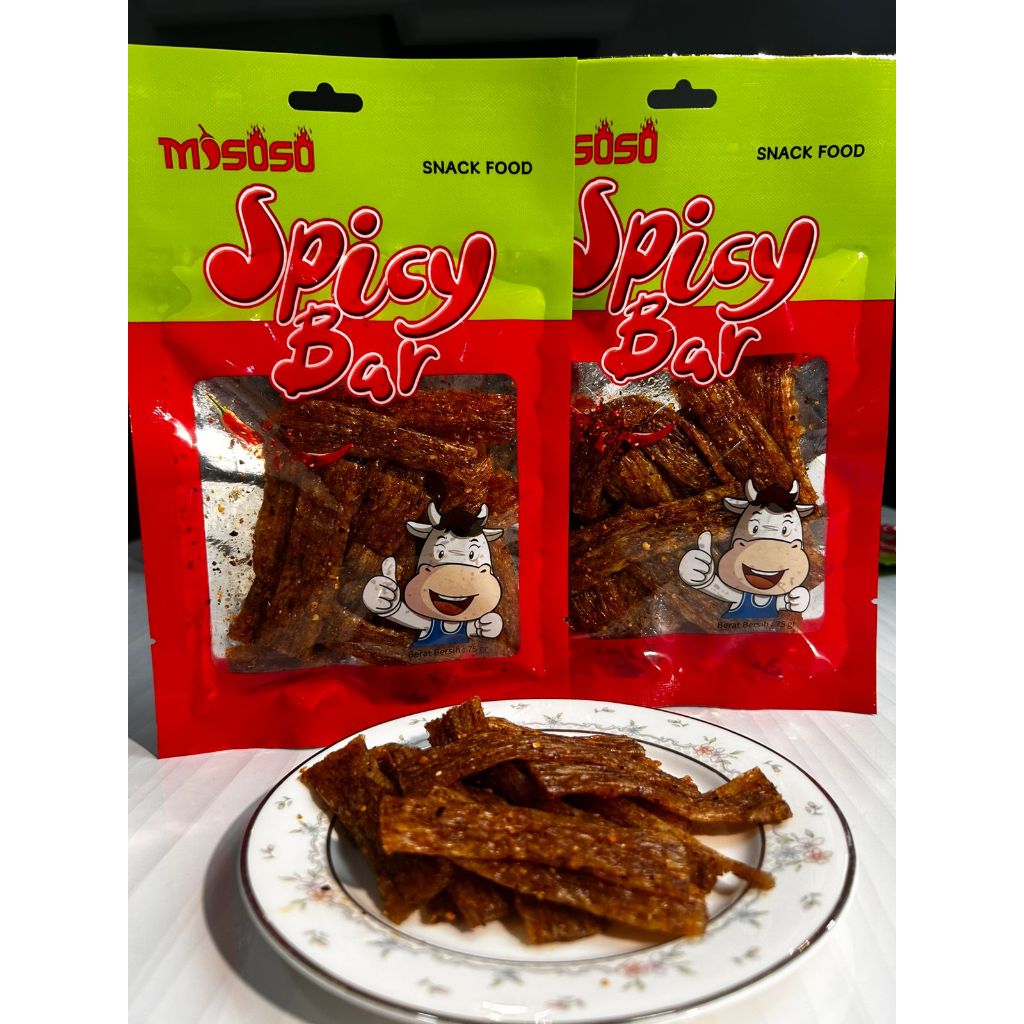 

MISOSO SPICY BAR WULAMA SNACK VIRAL Snack Halal / Snack pedas gurih dan renyah Makanan ringan Cemilan Pedas Gurih Stik Gluten Tendon Halal TANPA PENGAWET BUATAN / Makanan pedas Snack SPICY