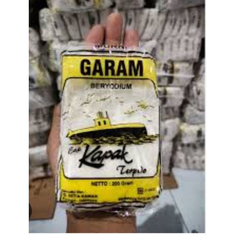 

GARAMKAPAL 200G SATU SLOP ISI 20PCS GARAMKATAK GARAM MURAH MERIAH BUMBU PENYEDAP MASAKAN