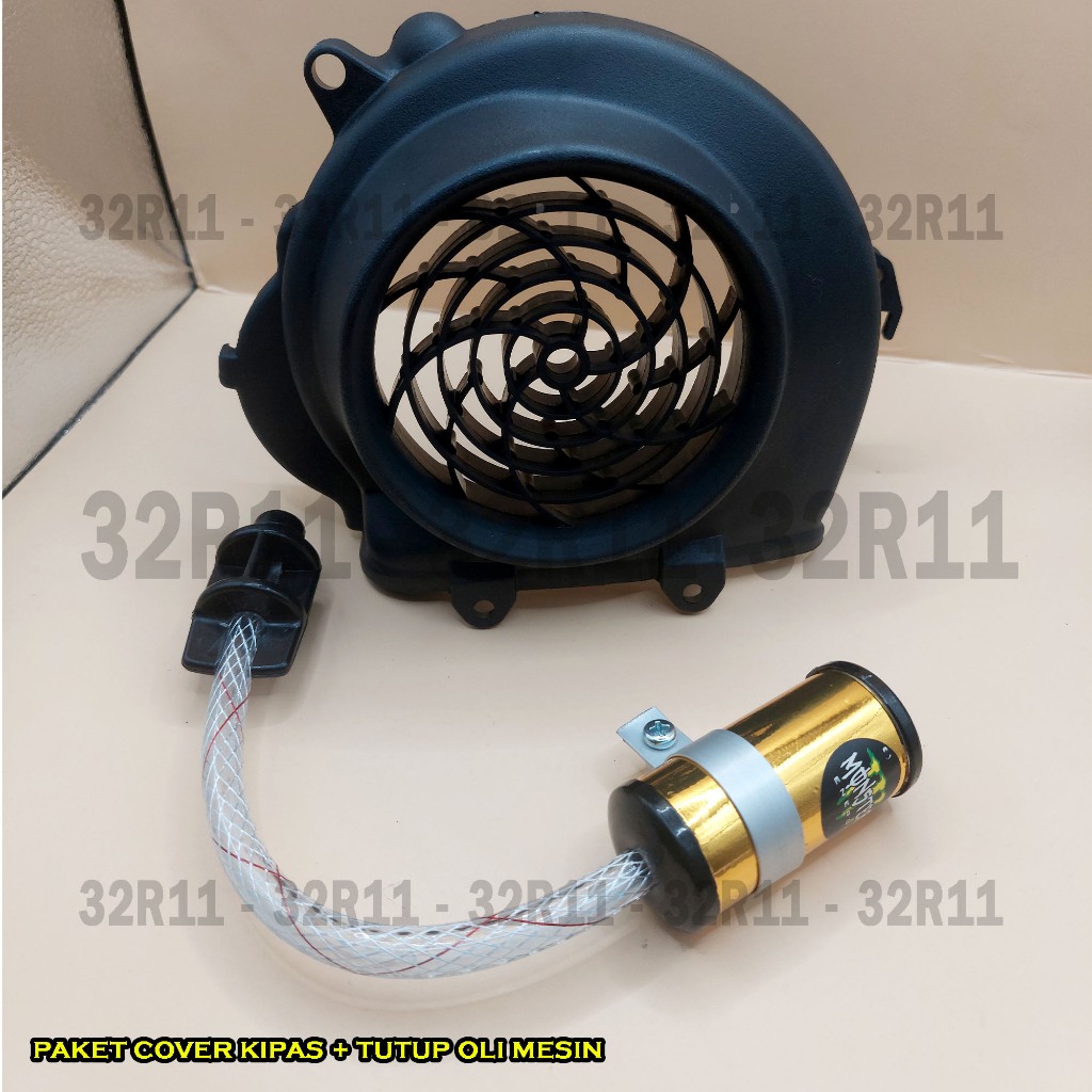 cover kipas beat fi 2017 + tutup oli mesin variasi 1 paket