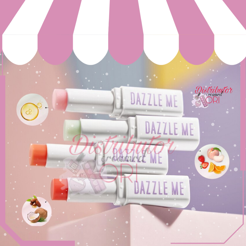 Dazzle Me Fruit Justice Lip Balm | Moisturizing Vitamin E | UV Protection Lip Care | BPOM | ORIGINAL