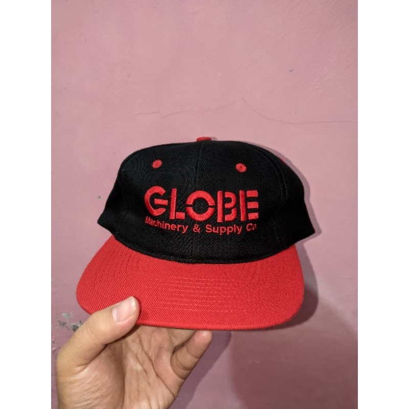 Topi Twotone Globe Vintage