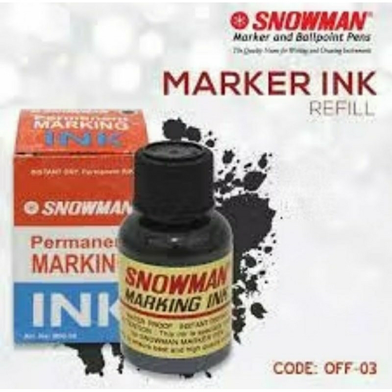 

Tinta Spidol Original Snowman Marker permanent Hitam harga 1pcs